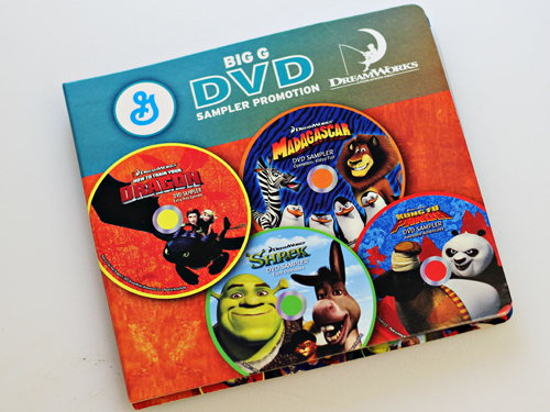 dreamworks dvd sampler